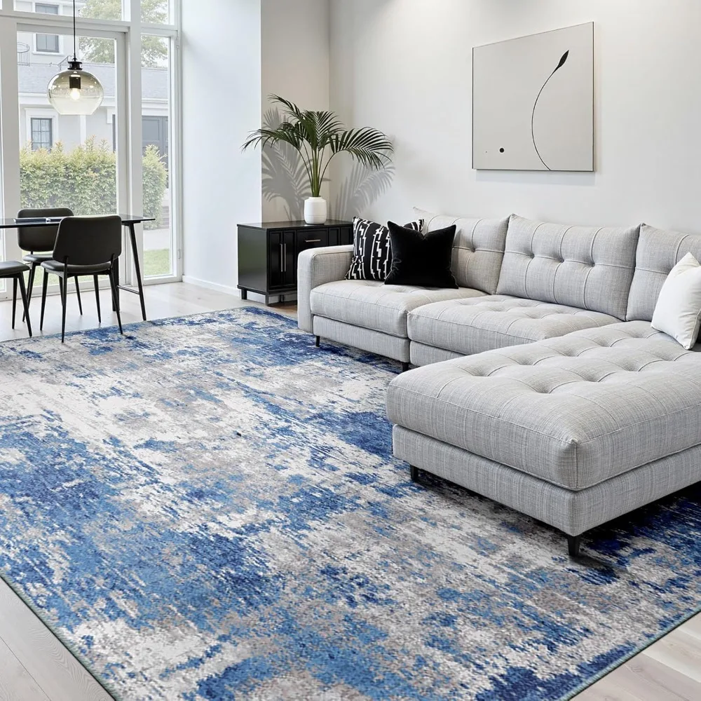Modern Abstract Print Washable Area Rug 8'x10' Non-Slip Soft Rug for Living Room Entryway Bedroom (Blue Grey Navy Gray)
Modern Abstract Print Washable Area Rug 8'x10' Non-Slip Soft Rug for Living Room Entryway Bedroom (Blue Grey Navy Gray)