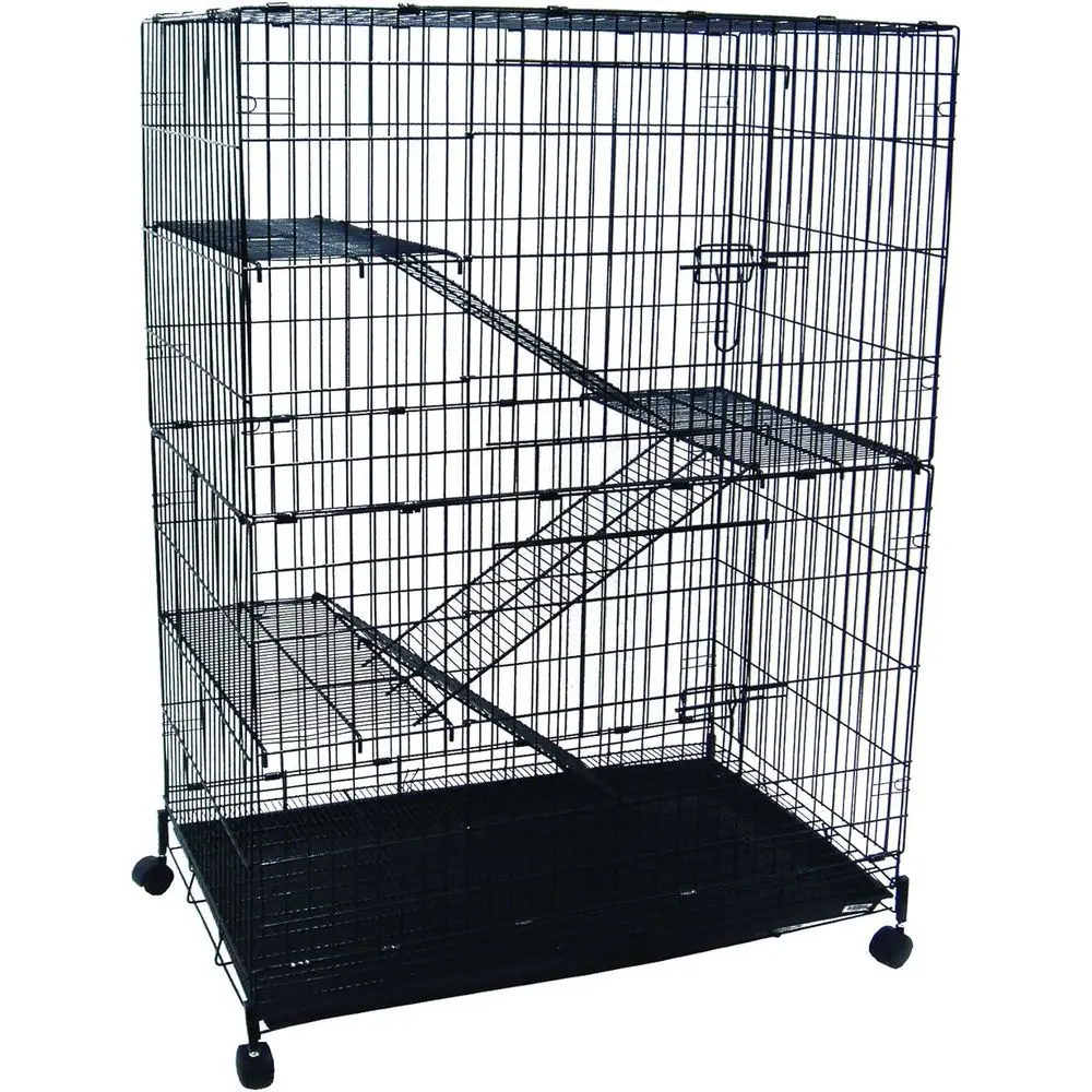 4-Tier Compact Hamster Habitat, Sleek Black
4-Tier Compact Hamster Habitat, Sleek Black