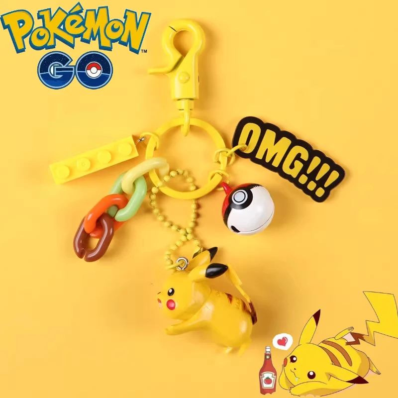 Pokemon Cute Pikachu Keychain Backpack Charms Party Decoration Anime Figure Jewelry Couple Gifts Accessories Children's Toys
Pokemon Cute Pikachu Keychain Backpack Charms Party Decoration Anime Figure Jewelry Couple Gifts Accessories Children's Toys