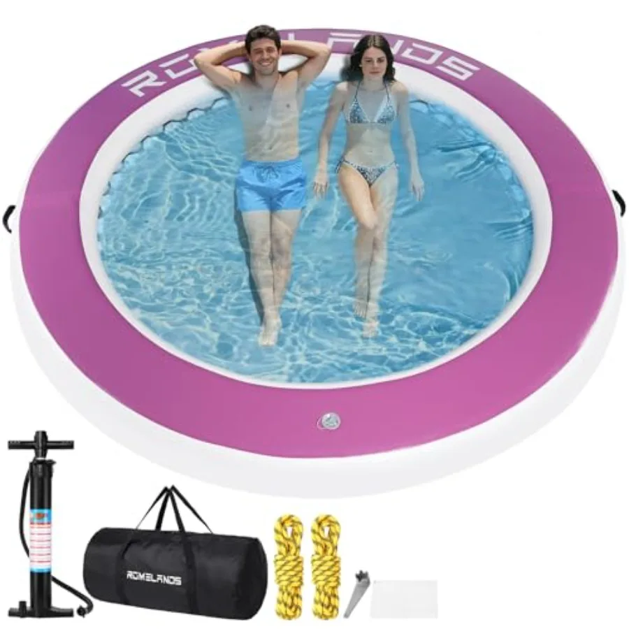Inflatable Water Hammock Floating Dock Round Float Ring for Summer Party Heavy-Duty Raft Platform for Lakes Pools Oceans
Inflatable Water Hammock Floating Dock Round Float Ring for Summer Party Heavy-Duty Raft Platform for Lakes Pools Oceans