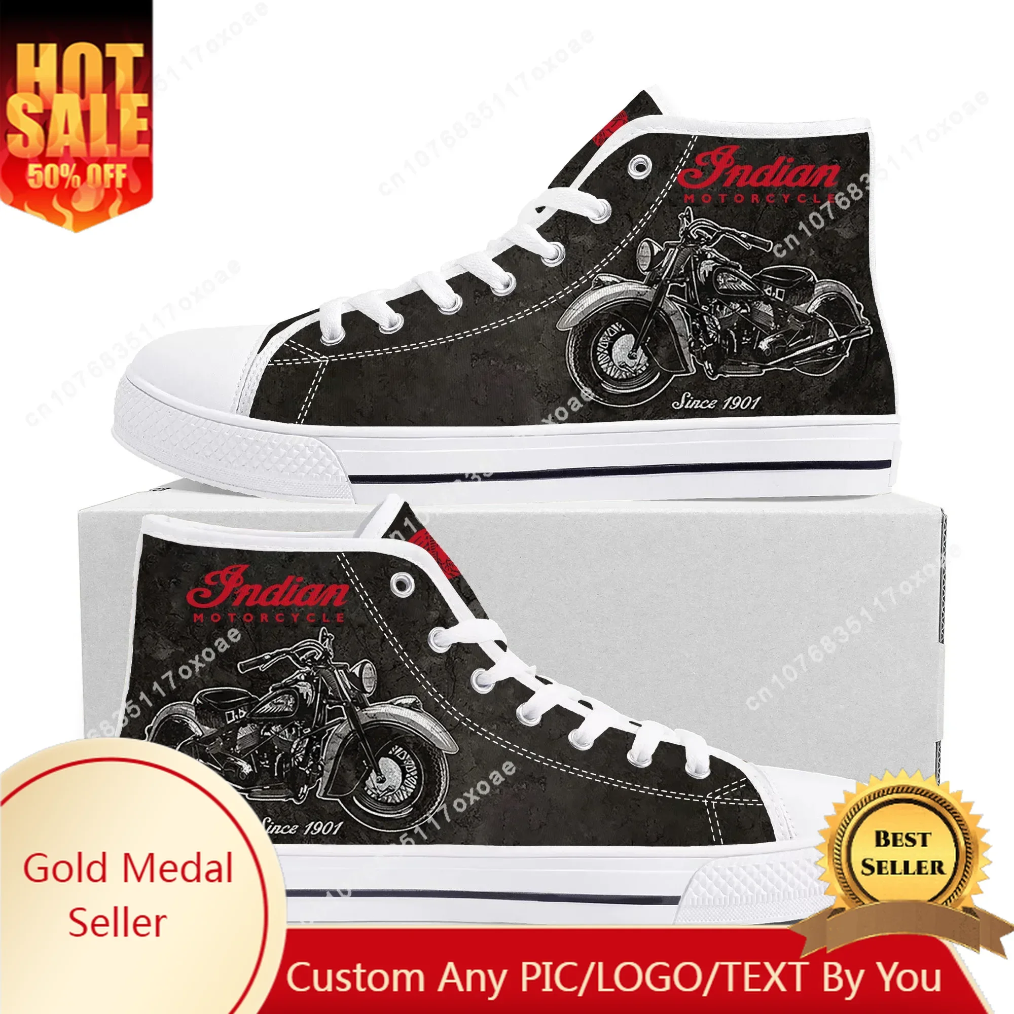 I-Indian Fashion Motor High Top Sneakers Mens Womens Teenager High Quality Canvas Sneaker couple Casual Shoe Customize Shoes
I-Indian Fashion Motor High Top Sneakers Mens Womens Teenager High Quality Canvas Sneaker couple Casual Shoe Customize Shoes