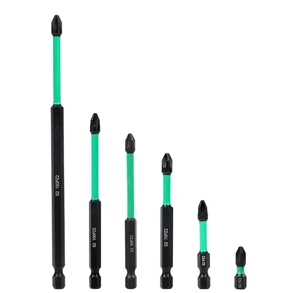 1pc 25-150mm PZ2 Magnetic Driver Bits Heavy Duty Long Pozidriv Screwdriver Bit 1/4 Inch 6.35mm Hex Shank Screw Driver Hand Tool
1pc 25-150mm PZ2 Magnetic Driver Bits Heavy Duty Long Pozidriv Screwdriver Bit 1/4 Inch 6.35mm Hex Shank Screw Driver Hand Tool