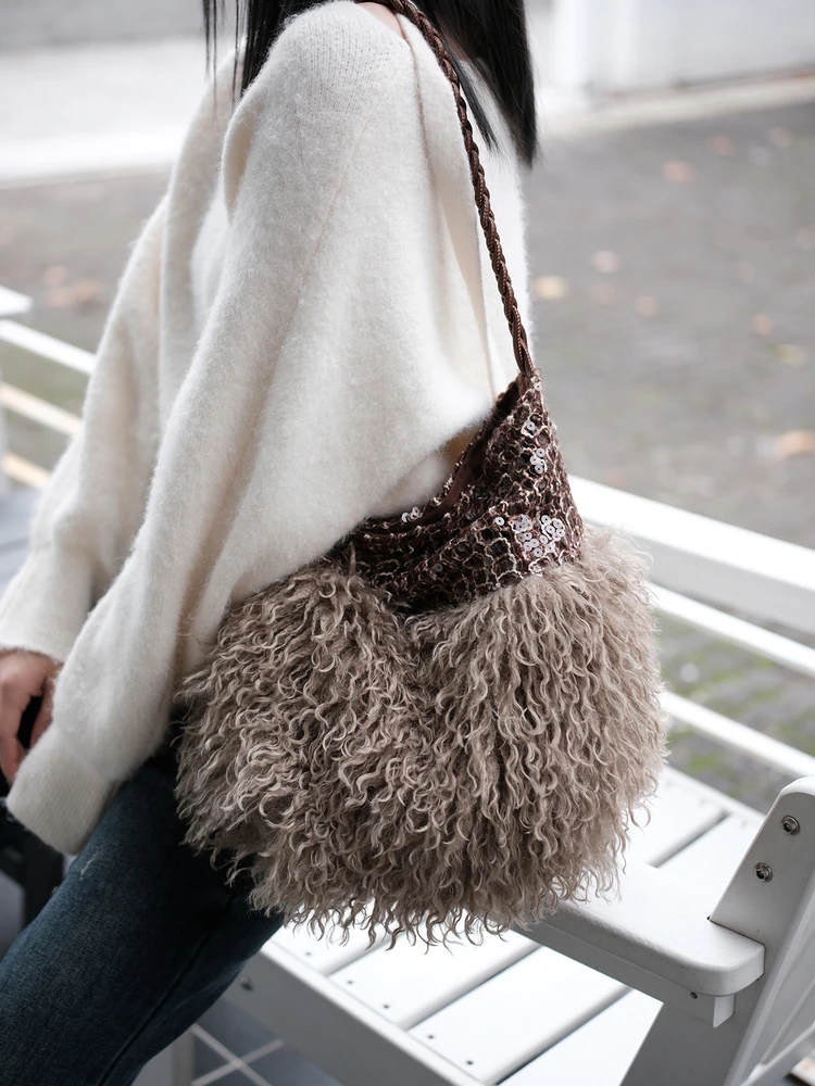 Large Capaci Canvas Buet Bag Brown Sequin for Women Commuter Single oulder Bag Casual Simple Sle Hobo Bag Handbag
Large Capaci Canvas Buet Bag Brown Sequin for Women Commuter Single oulder Bag Casual Simple Sle Hobo Bag Handbag