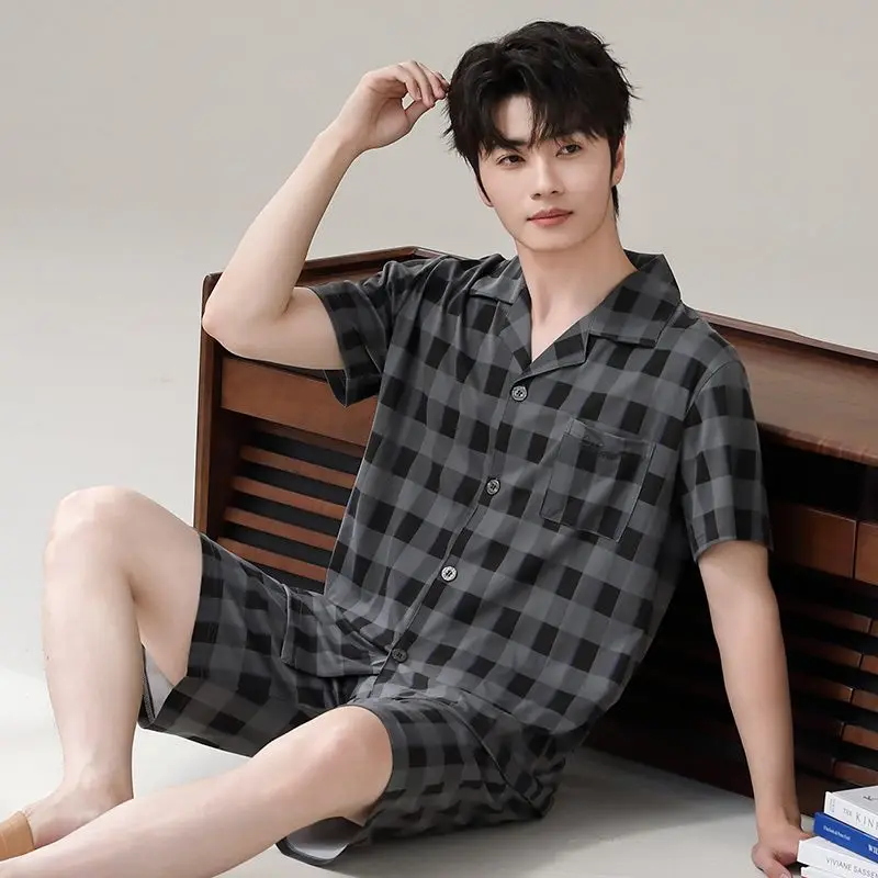 Summer Men's Two-Piece Set Featuring Loose Cardigan Shirt and Shorts Perfect for Easy Cool Everyday Style
Summer Men's Two-Piece Set Featuring Loose Cardigan Shirt and Shorts Perfect for Easy Cool Everyday Style