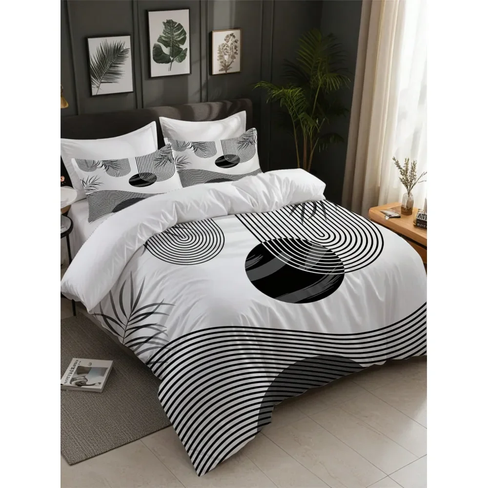 Abstract Geometric Duvet Cover Set 1Duvet Cover 2Pillowcase, Without Core,Soft SkinFriendlyMinimalist Home Decor, Soothing Visu
Abstract Geometric Duvet Cover Set 1Duvet Cover 2Pillowcase, Without Core,Soft SkinFriendlyMinimalist Home Decor, Soothing Visu