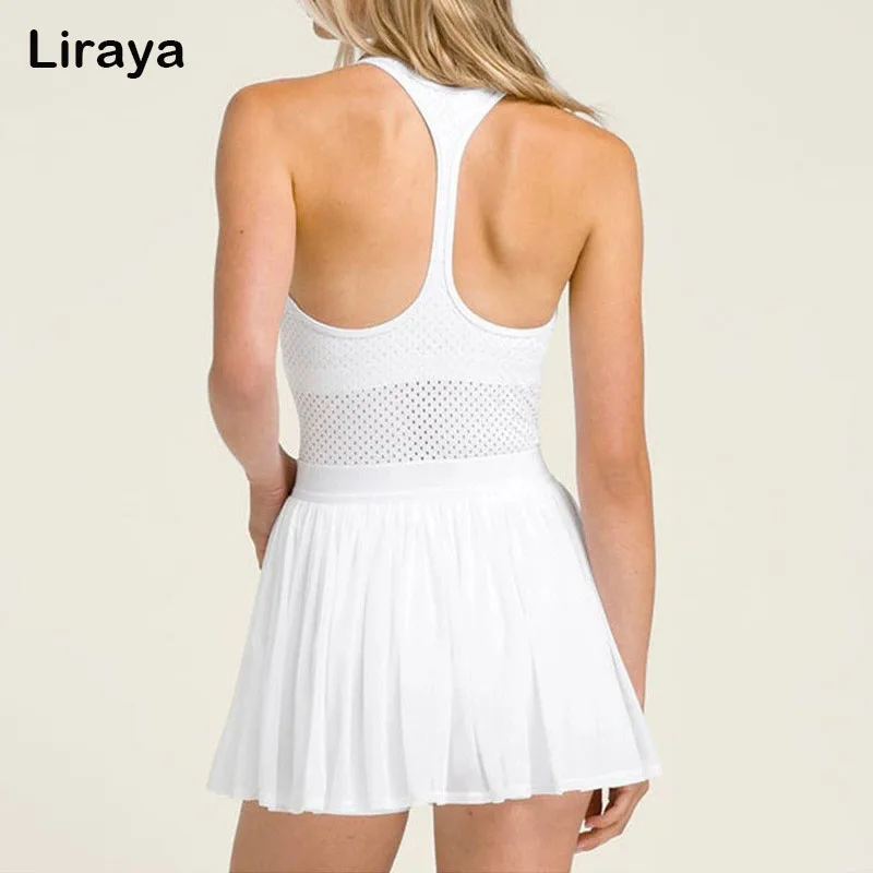 New Woman Tennis Polo O-Neck Fashion Tennis Dress One Piece Set Fast Dry Short Sleeves with Waisted Mesh Shirt with inner shorts
New Woman Tennis Polo O-Neck Fashion Tennis Dress One Piece Set Fast Dry Short Sleeves with Waisted Mesh Shirt with inner shorts