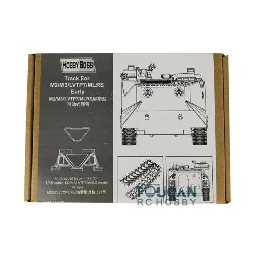 Hobby Boss 81008 1/35 рельсы для M2/M3/LVTP7/MLRS ранняя модель бронированного автомобиля
Hobby Boss 81008 1/35 рельсы для M2/M3/LVTP7/MLRS ранняя модель бронированного автомобиля