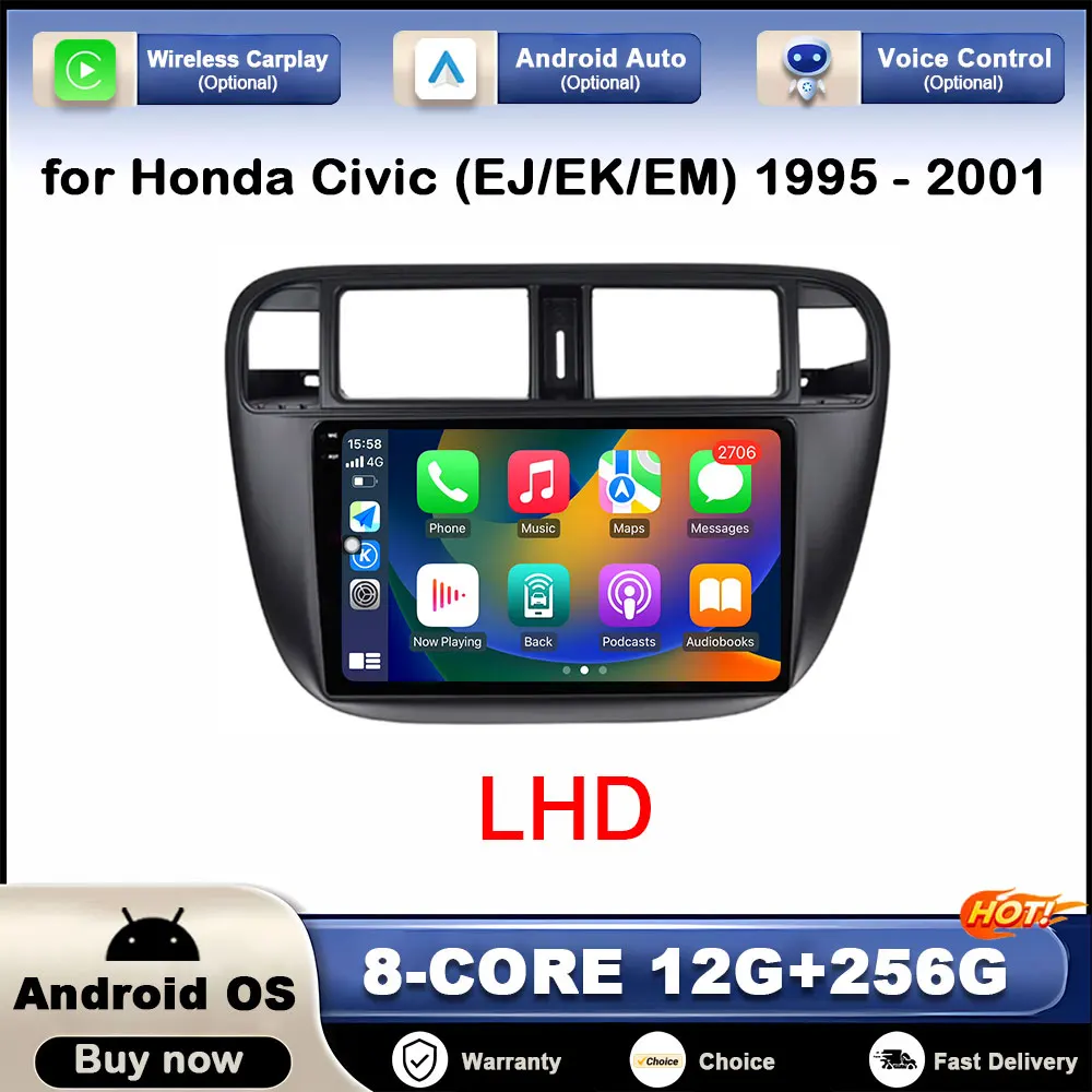 LHD 9 " Android OS for Honda Civic (EJ/EK/EM) 1995 1996 - 2001 GPS Navi Car Multimedia Video Player DSP Stereo Autoradio WiFi BT
LHD 9 " Android OS for Honda Civic (EJ/EK/EM) 1995 1996 - 2001 GPS Navi Car Multimedia Video Player DSP Stereo Autoradio WiFi BT