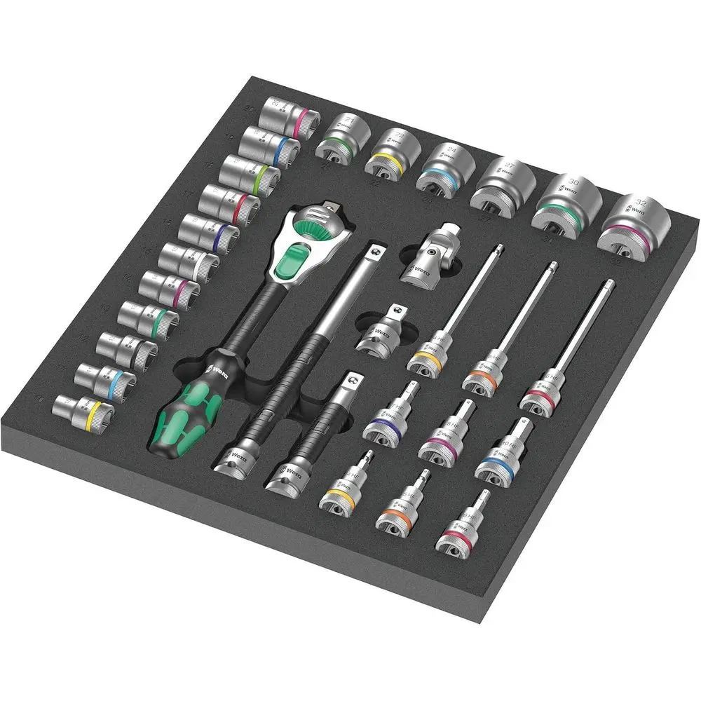 1/2 Ratchet Set, 31-Piece Half Inch Drive Socket Wrench Set
1/2 Ratchet Set, 31-Piece Half Inch Drive Socket Wrench Set