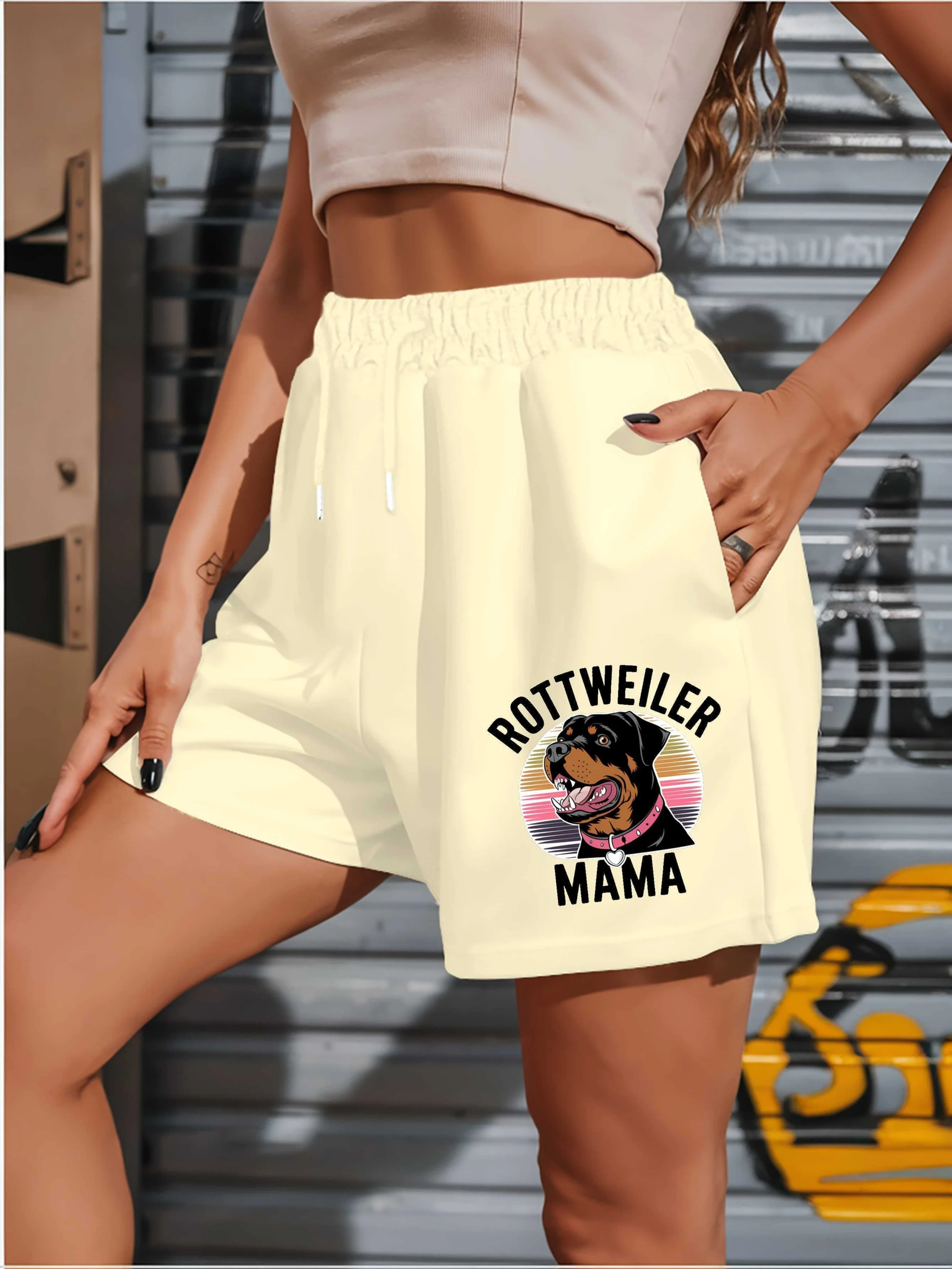 Rottweiler printed new women's shorts, summer casual versatile mid length pants, American trendy jacket, summer beach pants
Rottweiler printed new women's shorts, summer casual versatile mid length pants, American trendy jacket, summer beach pants
