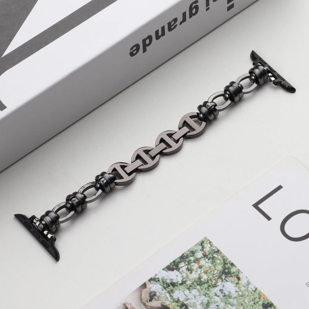 Metal strap for Apple Watch Ultra 8 7 45mm 41mm Stainless steel slim chain wristband for iWatch series 6 5 4 3 SE 44mm 42mm 40mm
Metal strap for Apple Watch Ultra 8 7 45mm 41mm Stainless steel slim chain wristband for iWatch series 6 5 4 3 SE 44mm 42mm 40mm