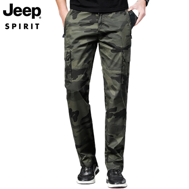 JEEP SPIRIT camouflage overalls multi-bag mencasual sports trousers loose outdoor travel mountaineering 100% cotton pants
JEEP SPIRIT camouflage overalls multi-bag mencasual sports trousers loose outdoor travel mountaineering 100% cotton pants
