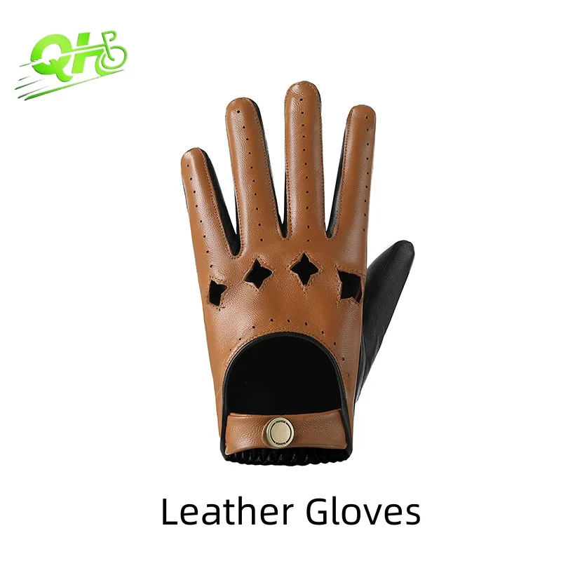 Men Leather Gloves Motorcycle Driving Touchscreen Breathable Head Layer Sheepskin Hollow Pentagram Light Luxury Business Gloves
Men Leather Gloves Motorcycle Driving Touchscreen Breathable Head Layer Sheepskin Hollow Pentagram Light Luxury Business Gloves