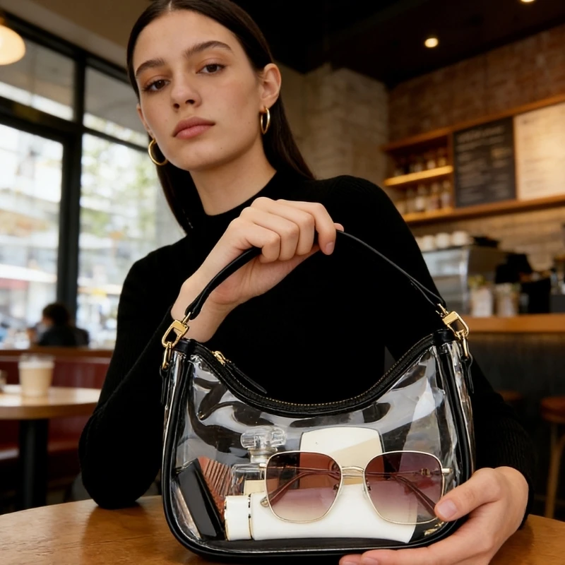 Водонепроницаемая прозрачная сумка для мероприятий, сумка через плечо для удобного досмотра на стадионах. Легкая конструкция из
Водонепроницаемая прозрачная сумка для мероприятий, сумка через плечо для удобного досмотра на стадионах. Легкая конструкция из