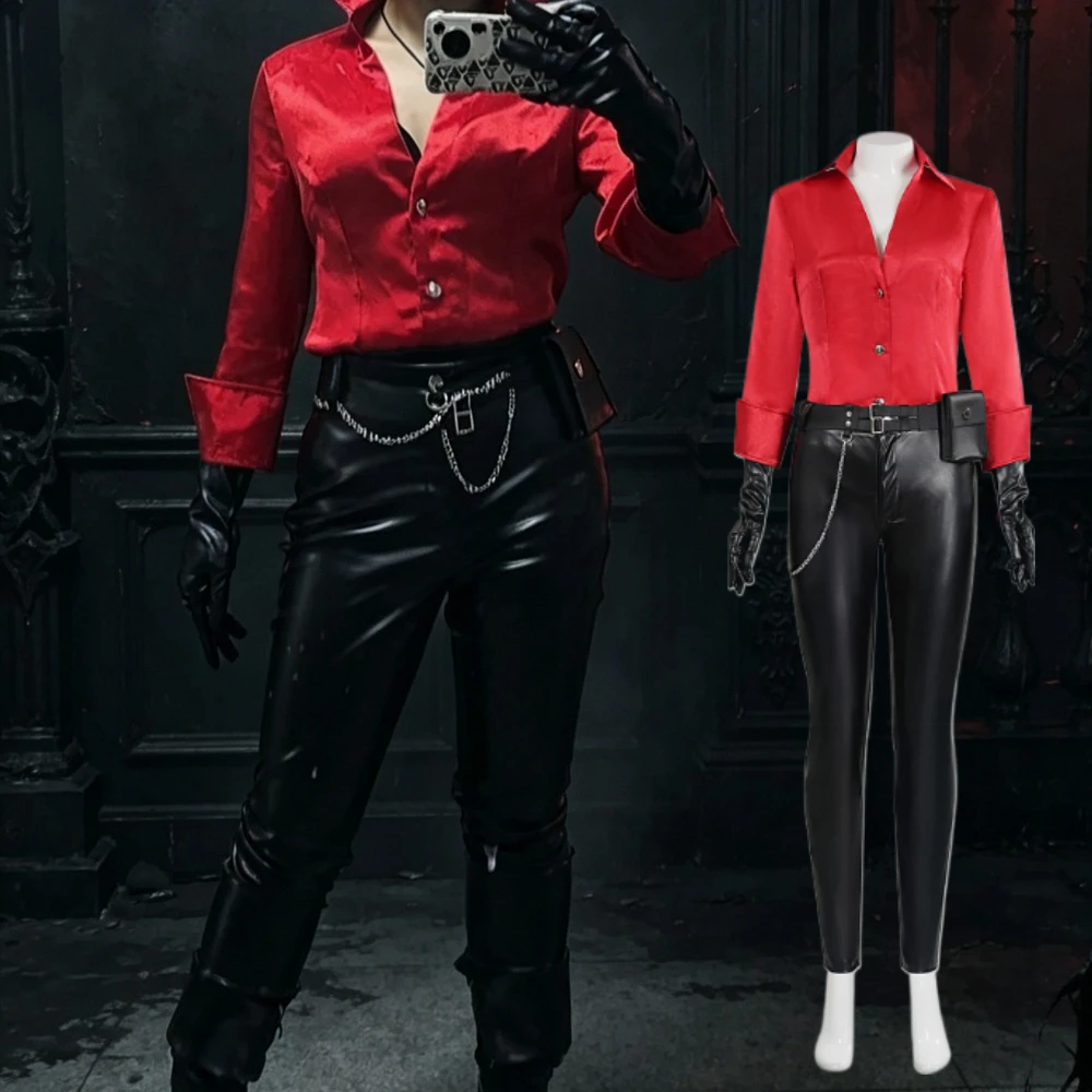RE6 Resident 6 Ada Wong Cosplay Costume Evil Bouses PU Pant Game Eida Won Roleplay Outfits Halloween Carnival Disguise Suit
RE6 Resident 6 Ada Wong Cosplay Costume Evil Bouses PU Pant Game Eida Won Roleplay Outfits Halloween Carnival Disguise Suit