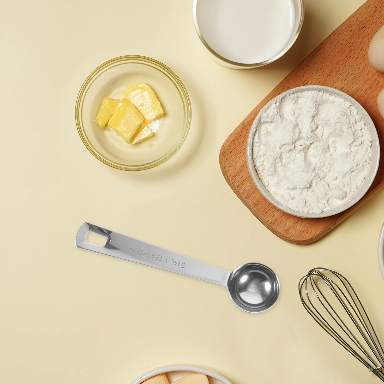 Stainless Steel Measuring Spoon 5ml Metal Scoop Multipurpose Kitchen Tool Ergonomic Handle for Baking Cooking Seasoning
Stainless Steel Measuring Spoon 5ml Metal Scoop Multipurpose Kitchen Tool Ergonomic Handle for Baking Cooking Seasoning