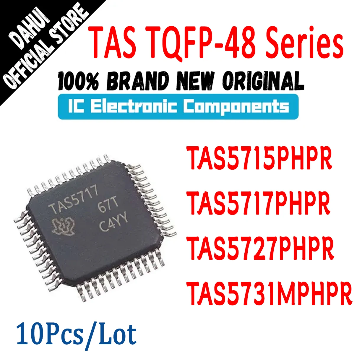 10 шт. TAS5715PHPR TAS5717PHPR TAS5727PHPR TAS5731MPHPR TAS5715 TAS5717 TAS5727 TAS5731 IC Чип HTQFP-48
10 шт. TAS5715PHPR TAS5717PHPR TAS5727PHPR TAS5731MPHPR TAS5715 TAS5717 TAS5727 TAS5731 IC Чип HTQFP-48