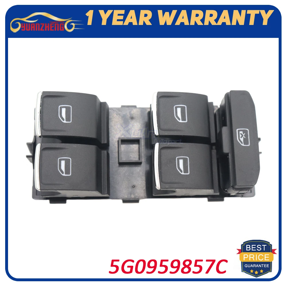 Front Left Power Master Window Switch For MK7 VW GTI Golf 7 Passat B8 5G0959857C 5G0959857CWZU
Front Left Power Master Window Switch For MK7 VW GTI Golf 7 Passat B8 5G0959857C 5G0959857CWZU
