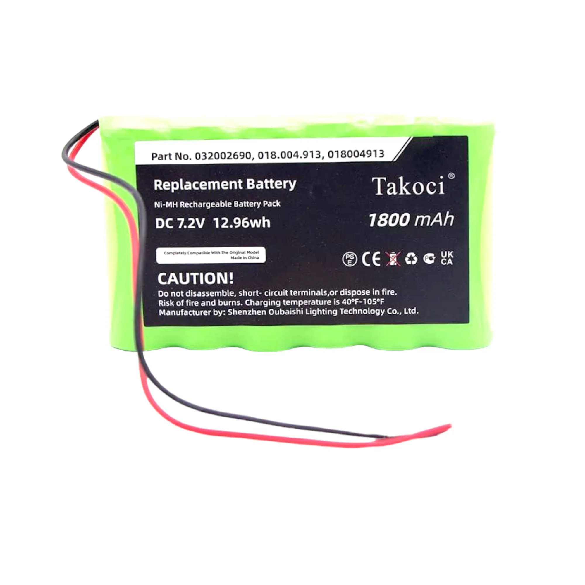 Replacement Battery 1800mAh for Compex Micro, Micro+, Theta Stim, mi-Theta Pro, Sport, Fitness 032002690, 018.004.913, 018004913
Replacement Battery 1800mAh for Compex Micro, Micro+, Theta Stim, mi-Theta Pro, Sport, Fitness 032002690, 018.004.913, 018004913