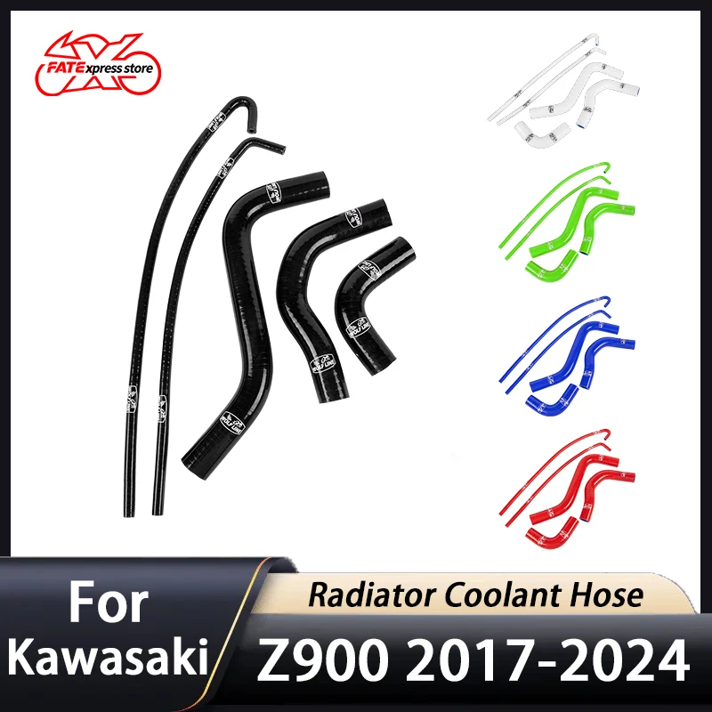 for Z900 Z900RS Silicone Radiator Coolant Hose Silicone Hose Kit Fit for Kawasaki Z 900 RS 2017-2024 water pipe with Clamp
for Z900 Z900RS Silicone Radiator Coolant Hose Silicone Hose Kit Fit for Kawasaki Z 900 RS 2017-2024 water pipe with Clamp