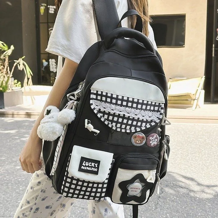 New Y2K Cartoon Ita Backpack Large Capacity DIY Display Knapsack Cute Girl Transparent Shoulder Bag Students Crossbody Schoolbag
New Y2K Cartoon Ita Backpack Large Capacity DIY Display Knapsack Cute Girl Transparent Shoulder Bag Students Crossbody Schoolbag