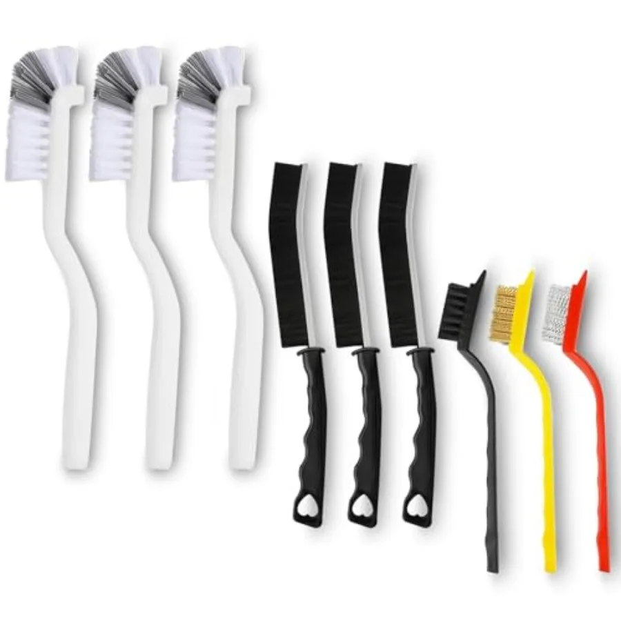 9 Pack Crevice Cleaning Brush Set, Hard Bristle Detail Brush Set for Deep Cleaning Kitchen, Bathroom, Grout, Sink, Bottle, Blen
9 Pack Crevice Cleaning Brush Set, Hard Bristle Detail Brush Set for Deep Cleaning Kitchen, Bathroom, Grout, Sink, Bottle, Blen