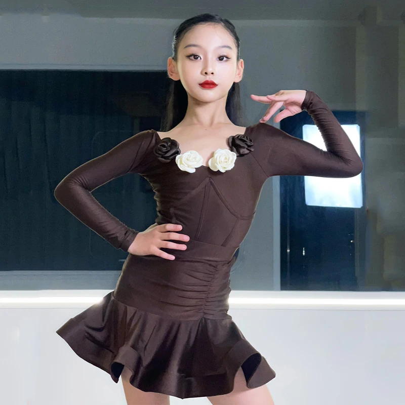 New Latin Dance Clothing Children'S Performance Party Dresses Girls Ballroom Dance Competition Costume Training Wear SL9081
New Latin Dance Clothing Children'S Performance Party Dresses Girls Ballroom Dance Competition Costume Training Wear SL9081
