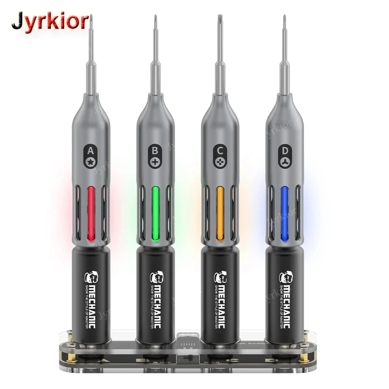 MECHANIC Firefly LED Screwdriver Set 4Pcs/Set Magnetic Dock Charging S2 Steel Bits Precision Electronics & Phone Maintenance
MECHANIC Firefly LED Screwdriver Set 4Pcs/Set Magnetic Dock Charging S2 Steel Bits Precision Electronics & Phone Maintenance