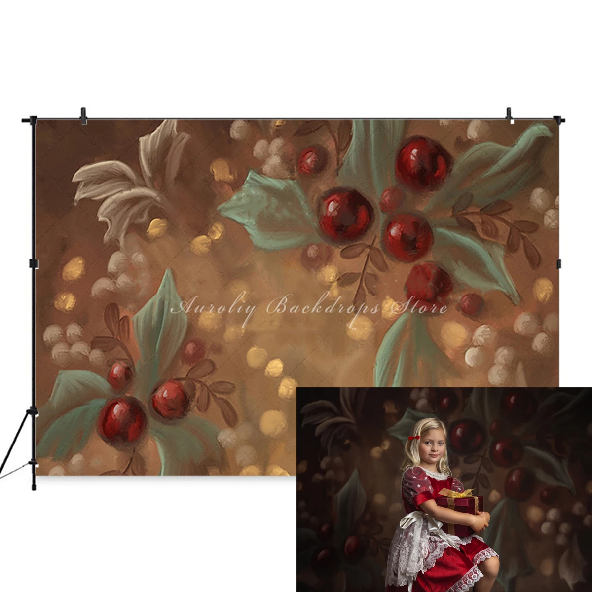 Hand Painting Christmas Floral Backdrops Gril Baby Photocall Photography Child Adult Photostudio Props Holly Berry Background
Hand Painting Christmas Floral Backdrops Gril Baby Photocall Photography Child Adult Photostudio Props Holly Berry Background