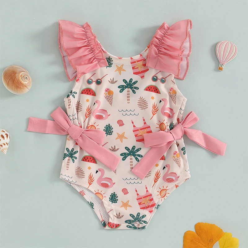 Toddler Girl Summer Cute Swimsuit Summer Shell/Bow Print Bowknot Swimwear Ruffle Sleeveless Infant Baby Beach Bathing Suits
Toddler Girl Summer Cute Swimsuit Summer Shell/Bow Print Bowknot Swimwear Ruffle Sleeveless Infant Baby Beach Bathing Suits