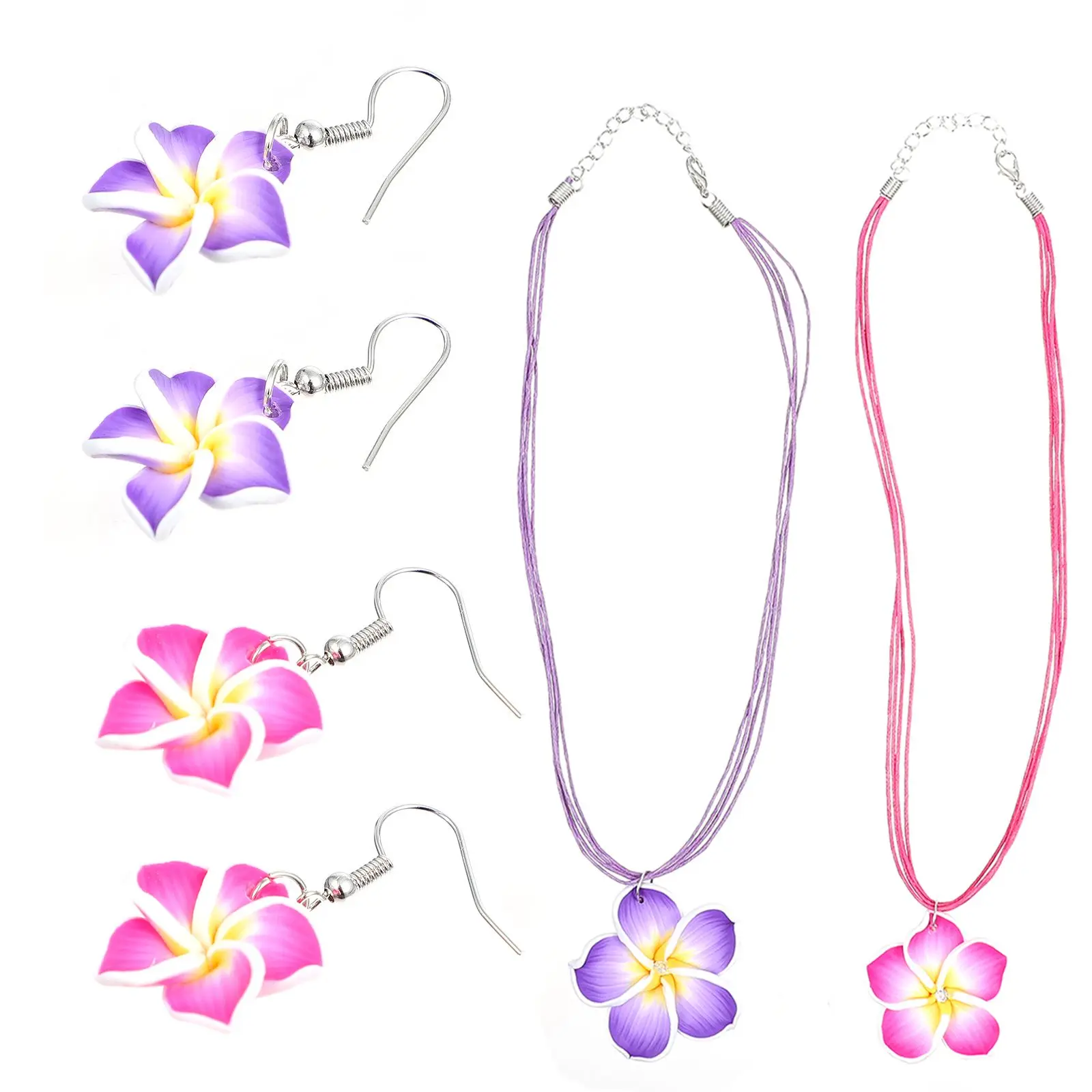 6Pcs Purple Plumeria Hawaii Theme Jewelry Women Earrings Flower Flower Necklace Hawaii Theme Jewelry Earrings Accessories
6Pcs Purple Plumeria Hawaii Theme Jewelry Women Earrings Flower Flower Necklace Hawaii Theme Jewelry Earrings Accessories