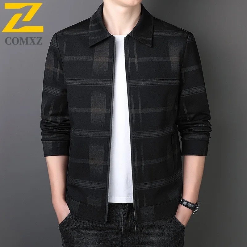 COMXZ Chaqueta 2025 официальный бейсбольный воротник ветрозащитный уличный деловой повседневный костюм куртка для отдыха мужская одежда куртки 
COMXZ Chaqueta 2025 официальный бейсбольный воротник ветрозащитный уличный деловой повседневный костюм куртка для отдыха мужская одежда куртки