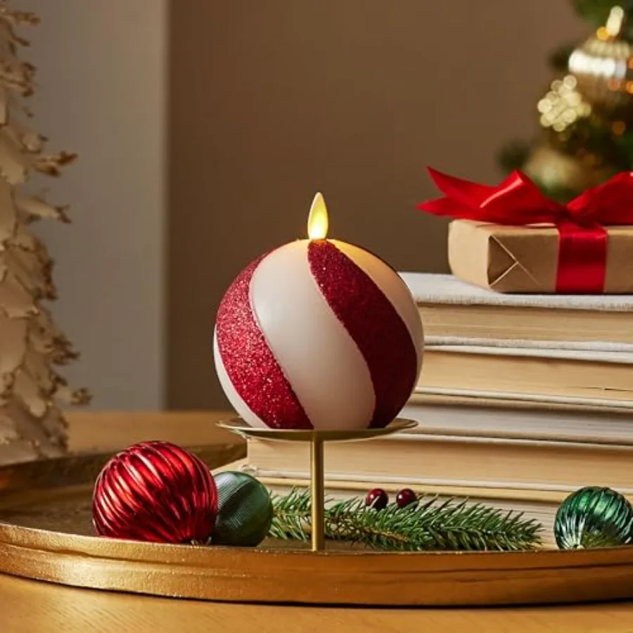 Flameless Holiday Crystal Beads Glitter Sphere Candle - - Pack of 1-4x4.25 - Auto Timer Built-in 5-Hour Timer Indoor Use
Flameless Holiday Crystal Beads Glitter Sphere Candle - - Pack of 1-4x4.25 - Auto Timer Built-in 5-Hour Timer Indoor Use