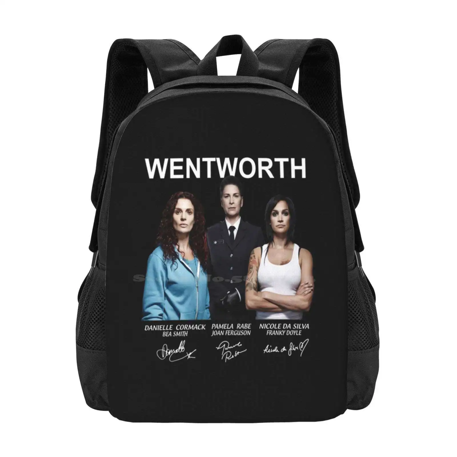 Пенсионный рюкзак Wentworth Franky-Doyle Bea-Smith для студентов, школьная дорожная сумка для ноутбука Wentworth, тюрьма, Френки, Дойл, Беа
Пенсионный рюкзак Wentworth Franky-Doyle Bea-Smith для студентов, школьная дорожная сумка для ноутбука Wentworth, тюрьма, Френки, Дойл, Беа