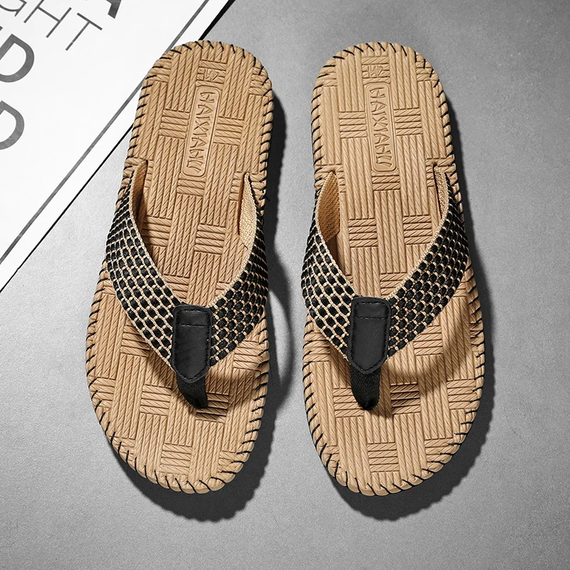 Summer Men's Flip Flops Cheap Indoor Home Shoes Lightweight Weaving Slippers Men Casual Flip-flops Man Slides pantuflas hombre
Summer Men's Flip Flops Cheap Indoor Home Shoes Lightweight Weaving Slippers Men Casual Flip-flops Man Slides pantuflas hombre