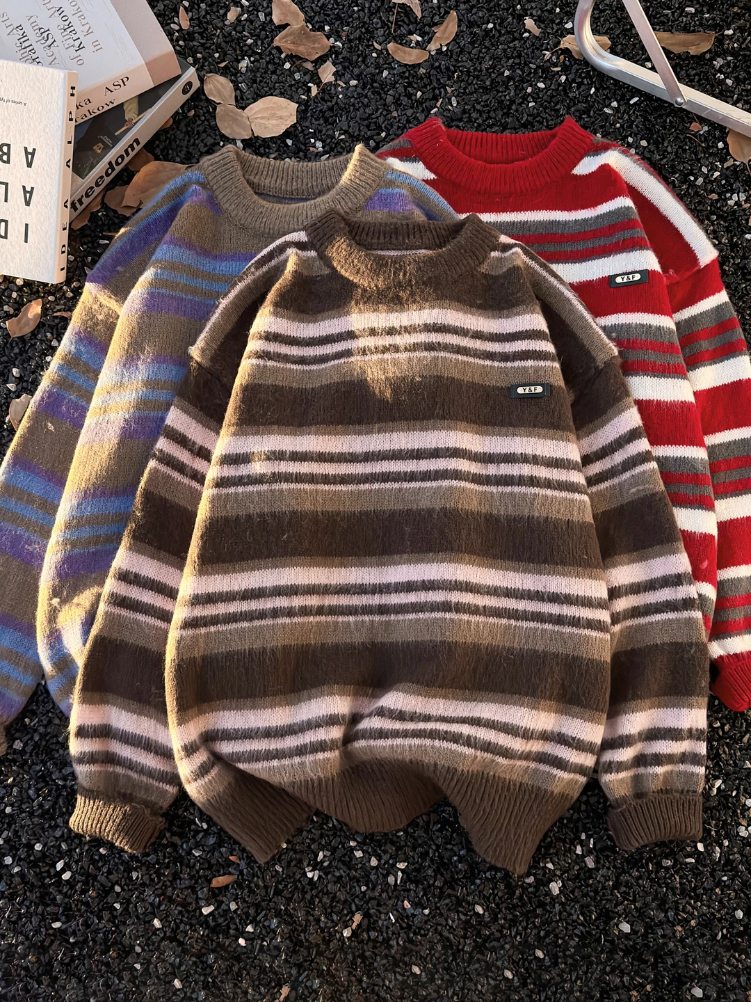 American Retro Striped round Ne Sweater Men's Autumn Winter Trendy Loose Thiened Knitwear Lazy Sle Outerwear
American Retro Striped round Ne Sweater Men's Autumn Winter Trendy Loose Thiened Knitwear Lazy Sle Outerwear