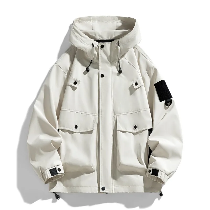 2025 New Men's Hooded Jackets Fashion Loose Outwear Male Solid Waterproof Outdoor Bomber Jacket Casual Couple Streetwear Tops
2025 New Men's Hooded Jackets Fashion Loose Outwear Male Solid Waterproof Outdoor Bomber Jacket Casual Couple Streetwear Tops