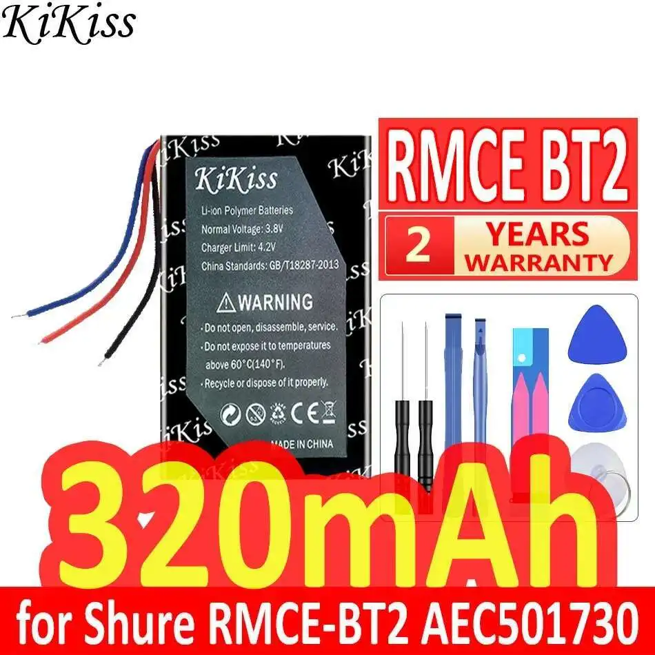 Долговечный аккумулятор аудиоадаптера Bluetooth емкостью 320 мАч для Shure Rmce-BT2 AEC501730 Rmce BT2 
Долговечный аккумулятор аудиоадаптера Bluetooth емкостью 320 мАч для Shure Rmce-BT2 AEC501730 Rmce BT2