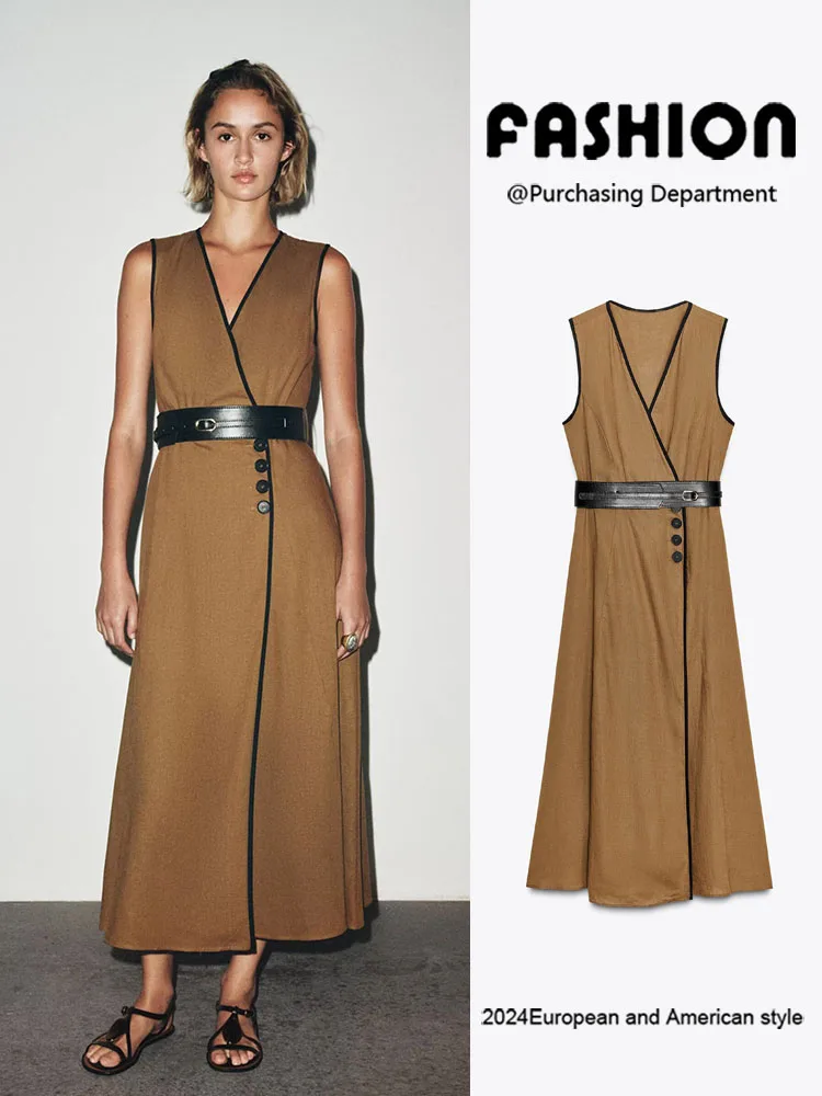 Summer New Arrival Women's Midi Dr Slimming Waist Belt Svel Gown Ele Sle Faionable Trendy Ladies' Clothing
Summer New Arrival Women's Midi Dr Slimming Waist Belt Svel Gown Ele Sle Faionable Trendy Ladies' Clothing