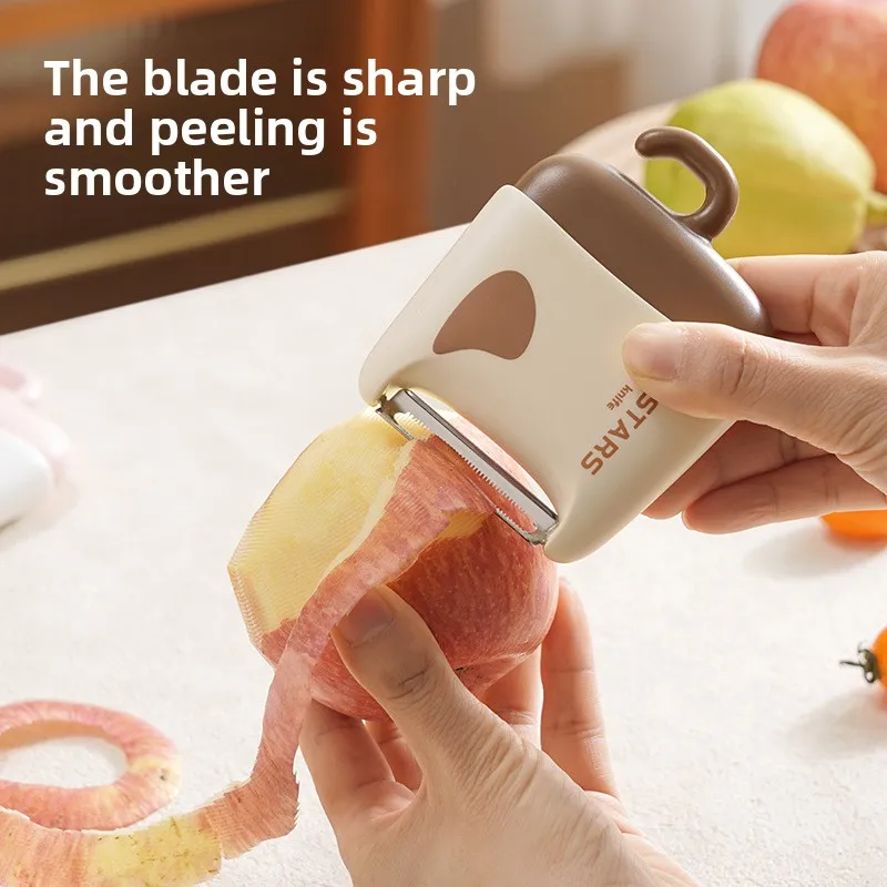 2-in-1 fruit and vegetable peeler, fruit and vegetable brush dual-use, multifunctional, sharp and portable kitchen peeler
2-in-1 fruit and vegetable peeler, fruit and vegetable brush dual-use, multifunctional, sharp and portable kitchen peeler