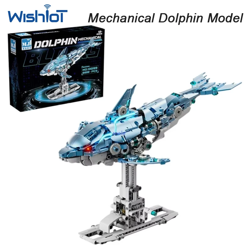 888pcs Mechanical Dolphin Model Kit Building Blocks Ocean Animal Assembly Creative DIY Bricks Toy Gift Boy Adults Decor Toys
888pcs Mechanical Dolphin Model Kit Building Blocks Ocean Animal Assembly Creative DIY Bricks Toy Gift Boy Adults Decor Toys