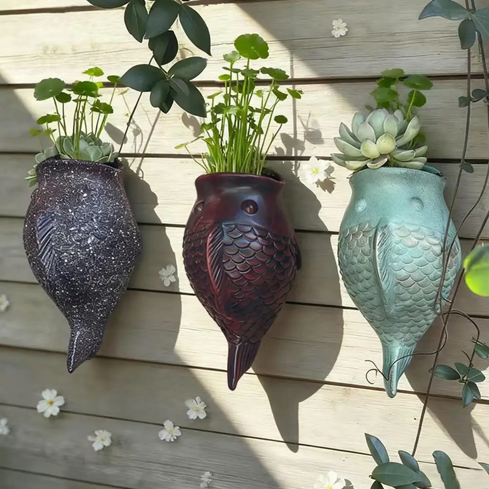 European Style Planter Wall Mounted Hanging Fish Flower Pot Decorative Wall Planter for Balcony Outdoor Patio Garden
European Style Planter Wall Mounted Hanging Fish Flower Pot Decorative Wall Planter for Balcony Outdoor Patio Garden