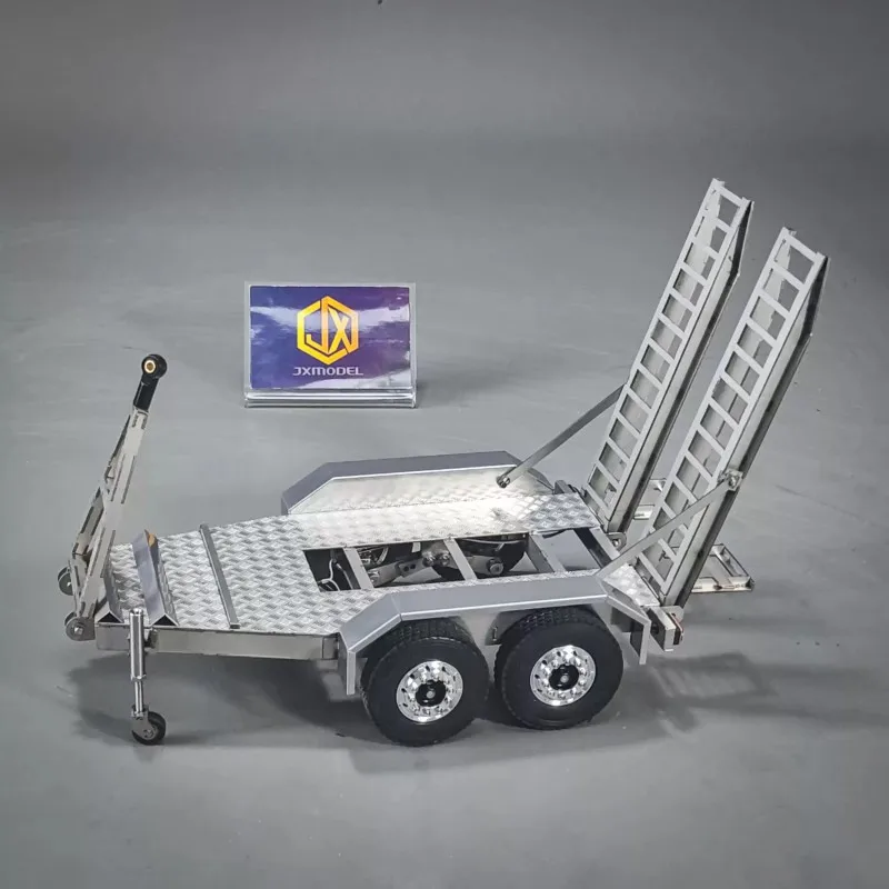 JX-ET2=Two-axle Engineering Mini Trailer - JXmodel 1/14 Metal Model with Movable Rear Ladder and Taillights For E20 Excavator
JX-ET2=Two-axle Engineering Mini Trailer - JXmodel 1/14 Metal Model with Movable Rear Ladder and Taillights For E20 Excavator