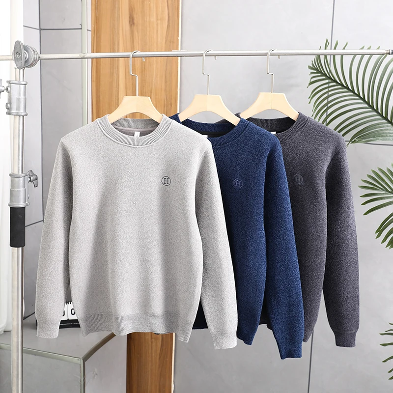 Зимний круглый вязаный свитер Thiened Fce на подкладке, мужской повседневный простой теплый шерстяной свитер с инерцией, не скатывается, один-пи...
Зимний круглый вязаный свитер Thiened Fce на подкладке, мужской повседневный простой теплый шерстяной свитер с инерцией, не скатывается, один-пи...