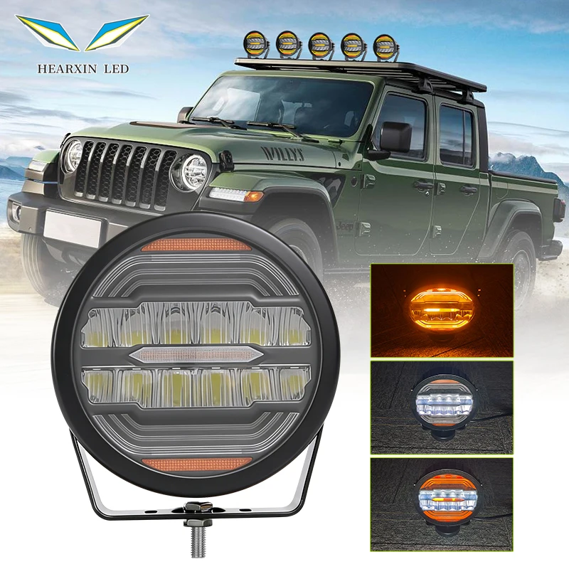 7 Inch Round LED Work Light Super Bright Offroad Welcome Flowing DRL 12V 24V For Car SUV Spotlight ATV Jeep Truck IP67
7 Inch Round LED Work Light Super Bright Offroad Welcome Flowing DRL 12V 24V For Car SUV Spotlight ATV Jeep Truck IP67
