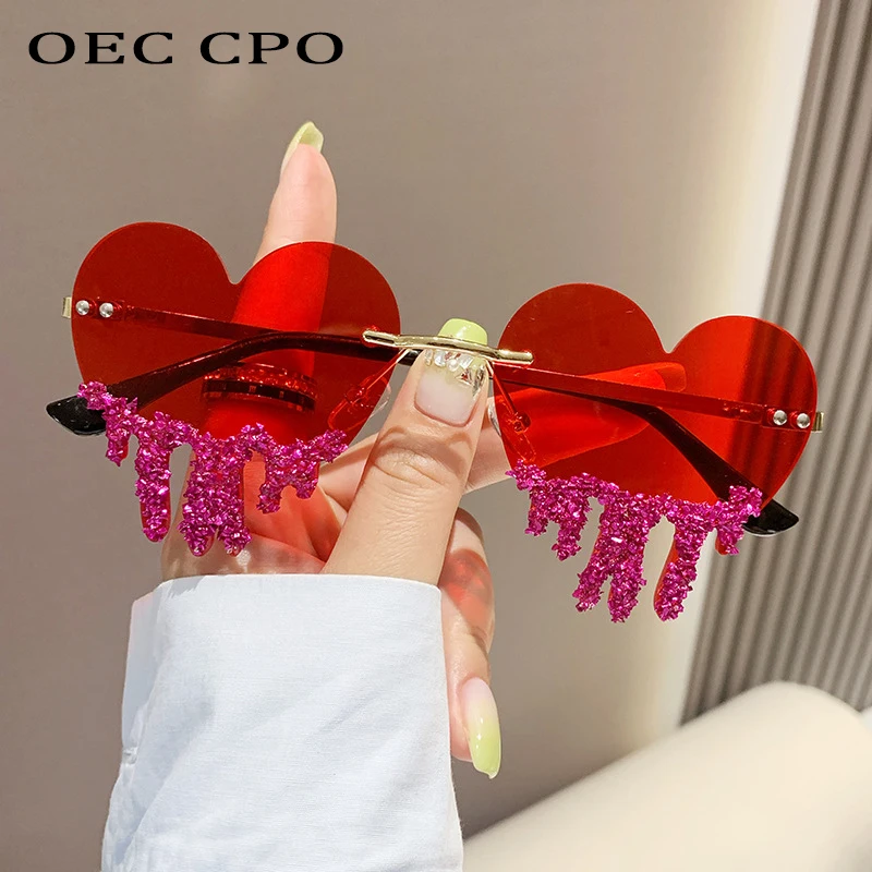Heart Shaped Diamond Sunglasses Women Luxury Brand Rimless Sun Glasses Ladies Multicolor Rhinestone Eyewear Oculos De Sol Femini
Heart Shaped Diamond Sunglasses Women Luxury Brand Rimless Sun Glasses Ladies Multicolor Rhinestone Eyewear Oculos De Sol Femini