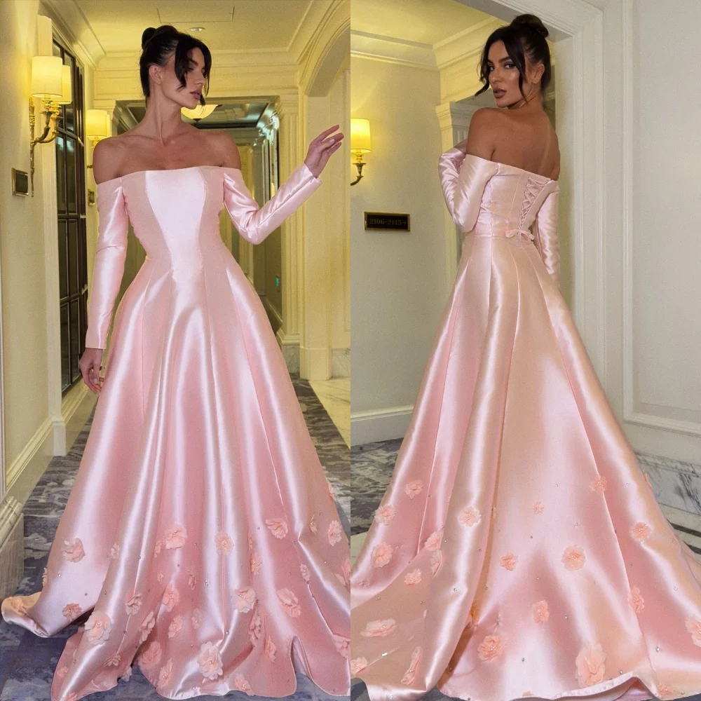 Customized Intricate Exquisite Handmade Flower Rhinestone A-line Off-the-shoulder Long Dresses Bespoke Occasion Dresses Fashion
Customized Intricate Exquisite Handmade Flower Rhinestone A-line Off-the-shoulder Long Dresses Bespoke Occasion Dresses Fashion