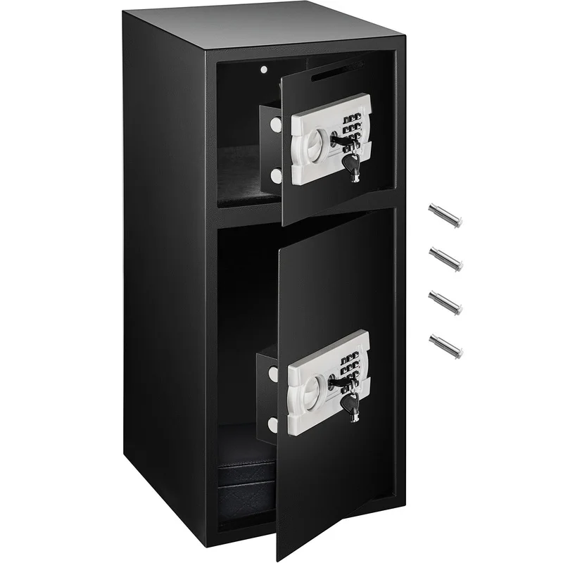 Black Steel Security Safe Box 2.6 Cu Ft with Digital Lock for Cash, Guns, Jewelry
Black Steel Security Safe Box 2.6 Cu Ft with Digital Lock for Cash, Guns, Jewelry