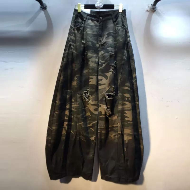 Осень 2023, новые утягивающие рваные широкие прямые джинсы с ручной росписью и высокой талией для женщин, армейские зеленые брюки
Осень 2023, новые утягивающие рваные широкие прямые джинсы с ручной росписью и высокой талией для женщин, армейские зеленые брюки