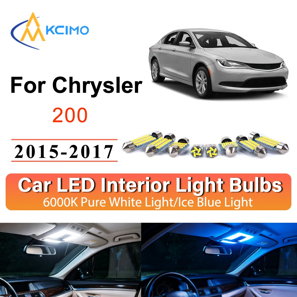 Interior LED Lights Plug and Play For Chrysler 200 2015-2017 Map Dome Lamp Footwell Lighting Kit Direct Fit Auto Accessories
Interior LED Lights Plug and Play For Chrysler 200 2015-2017 Map Dome Lamp Footwell Lighting Kit Direct Fit Auto Accessories